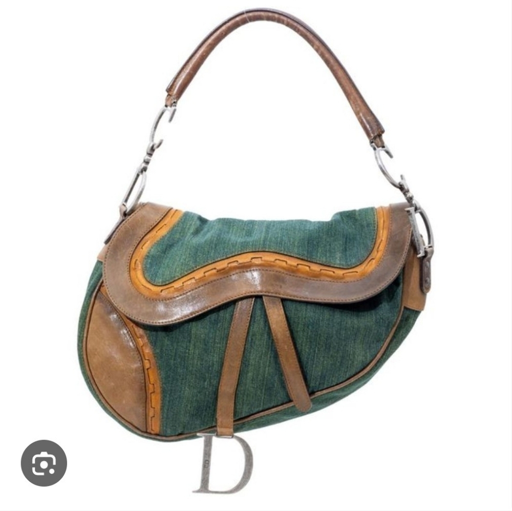 Christian Dior Calfskin Saddle Bag